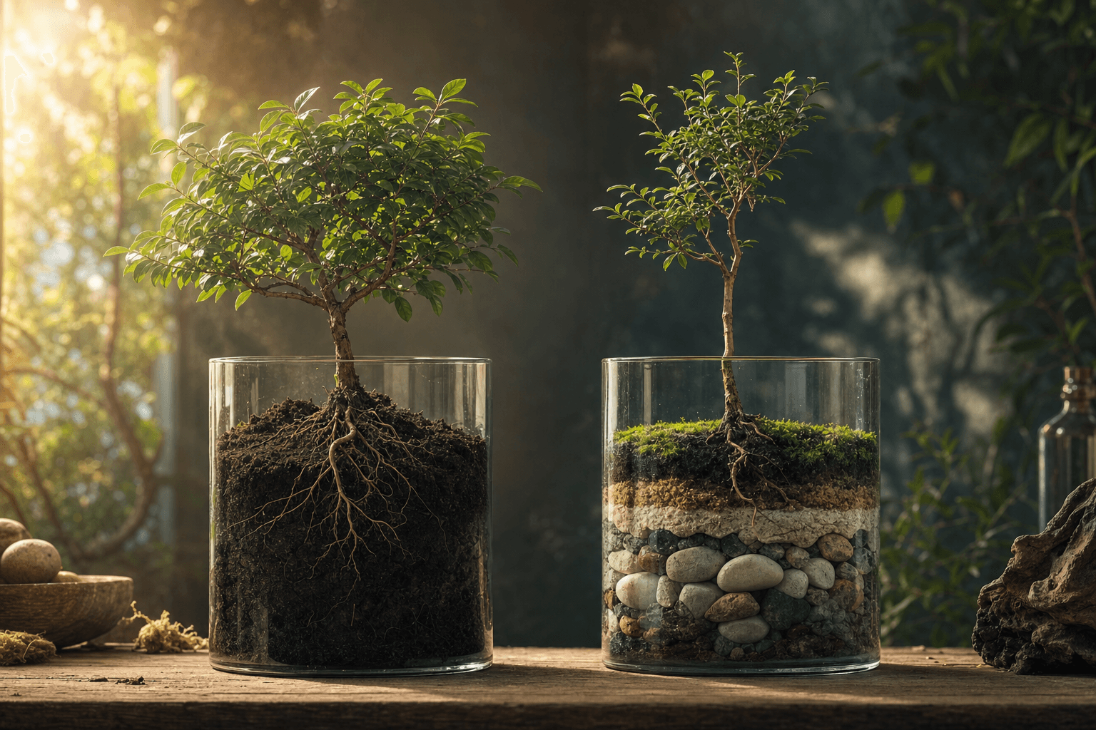 The same risk factor can grow into different outcomes in different environments.