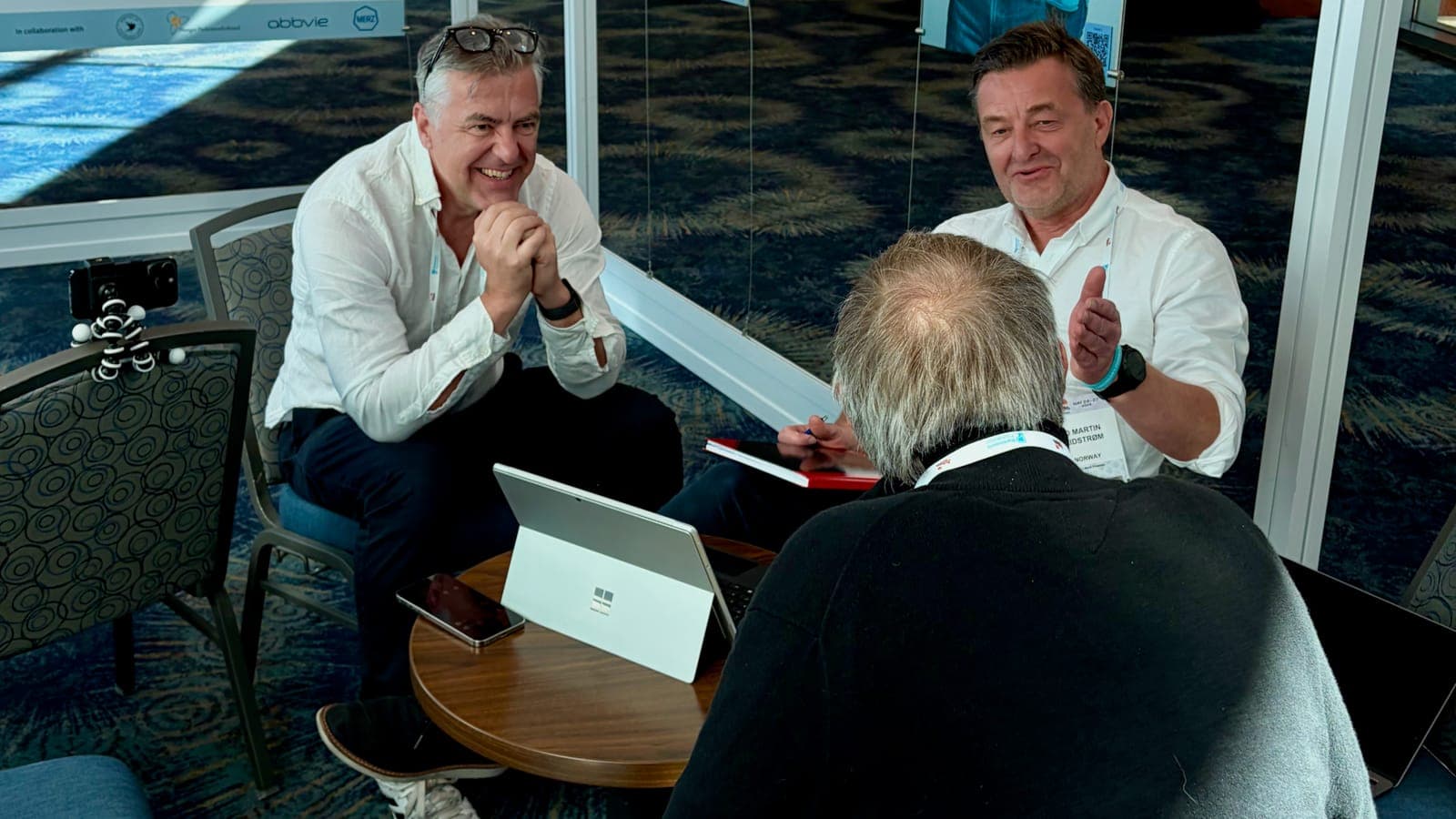 Kai & Jo Martin interviewing Roger Barker